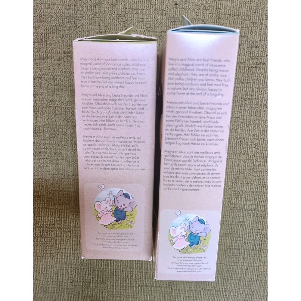 Lot of 2 Meiya & Alvin In Box Natural Rubber Squeaker The Elephant + Havah Bunny - Picture 9 of 14